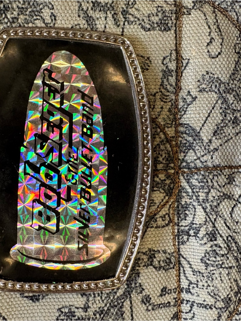 Buckle Holographic Bullet Sticker Accent